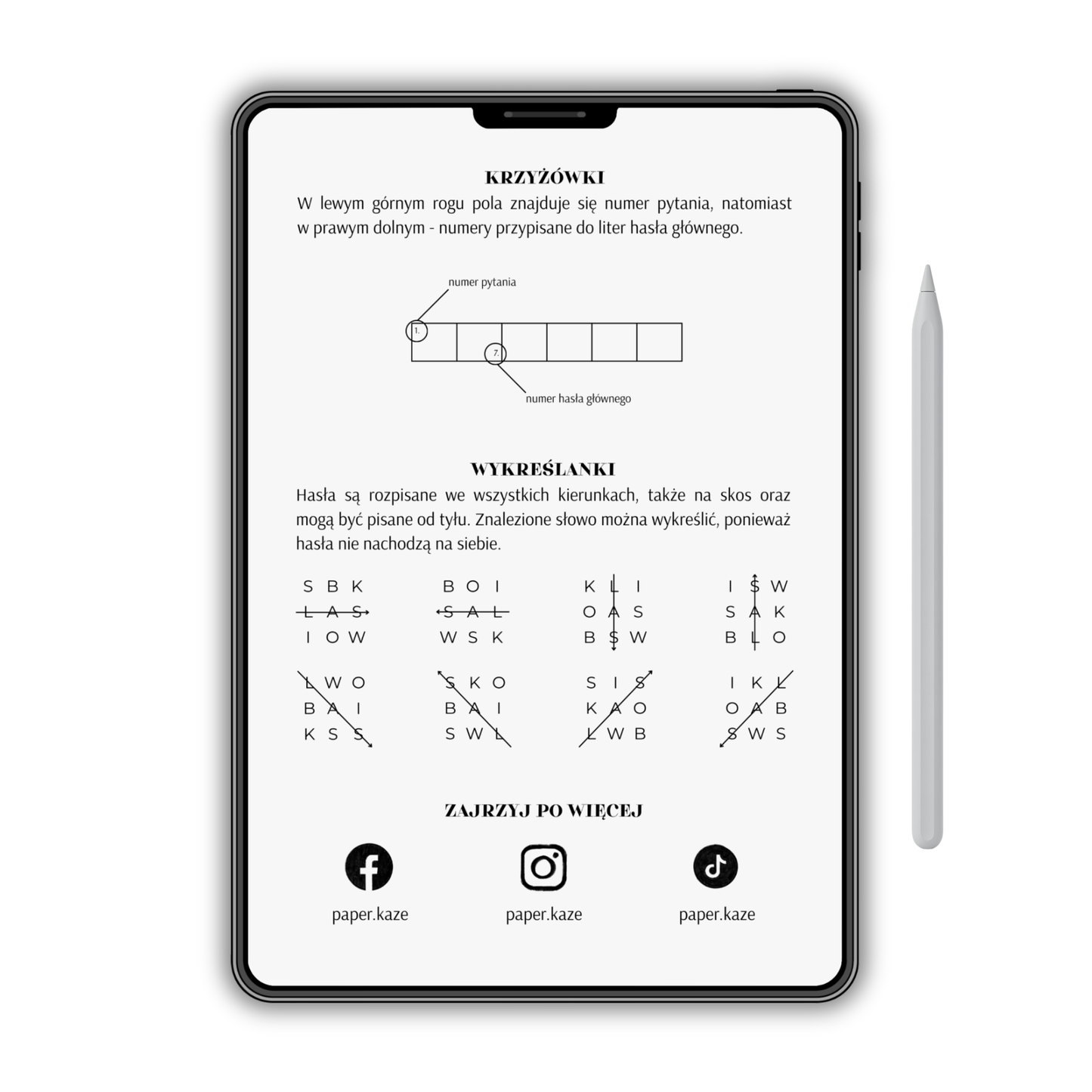 KRZYŻÓWKI I WYKREŚLANKI DLA GEN Z (wersja PDF)